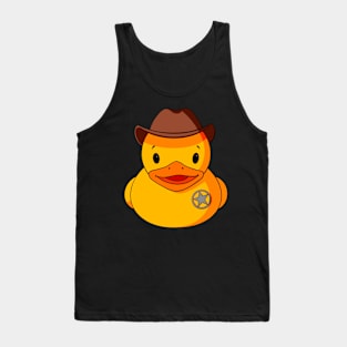 Sheriff Rubber Duck Tank Top